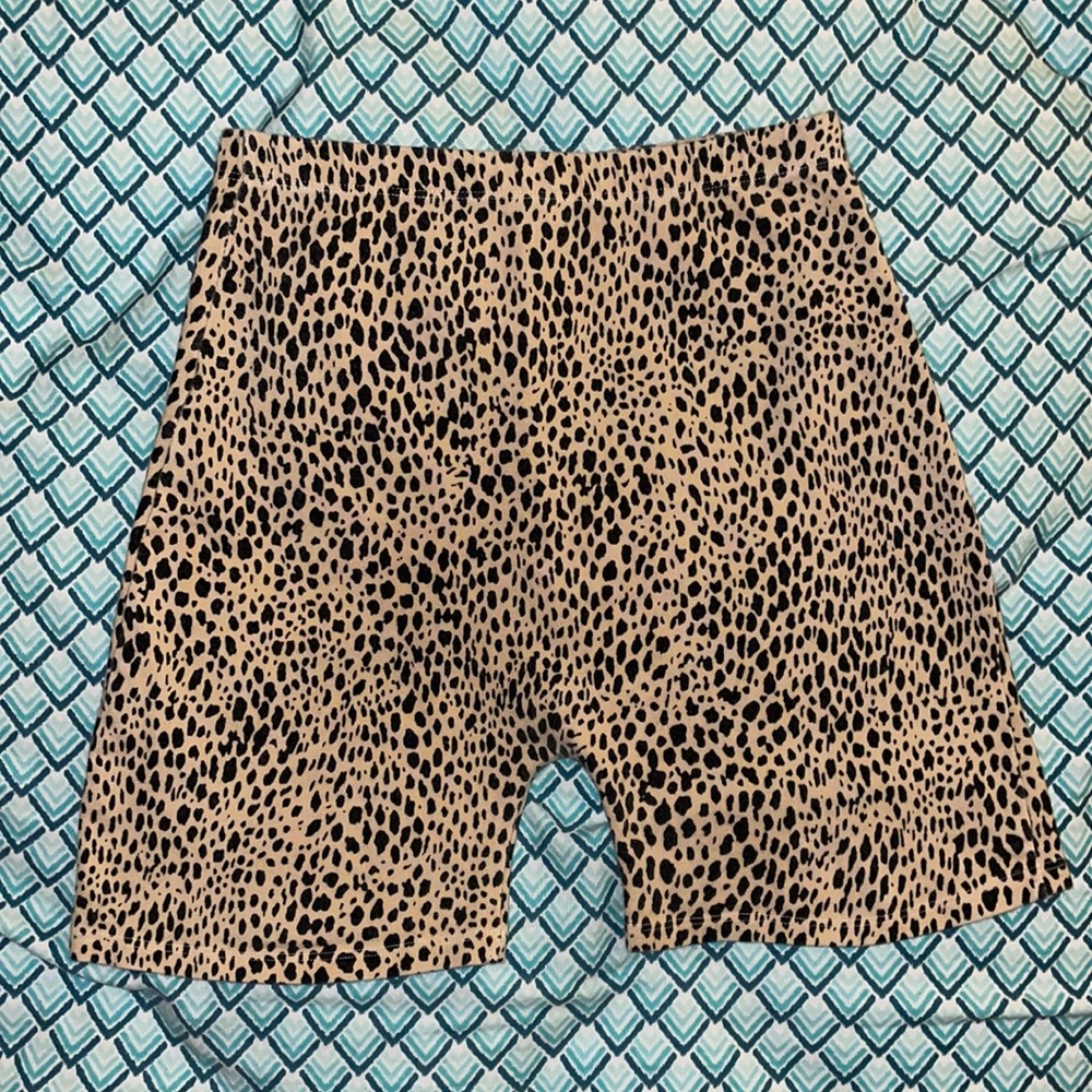 Brandy Melville Cheetah Bike Shorts
